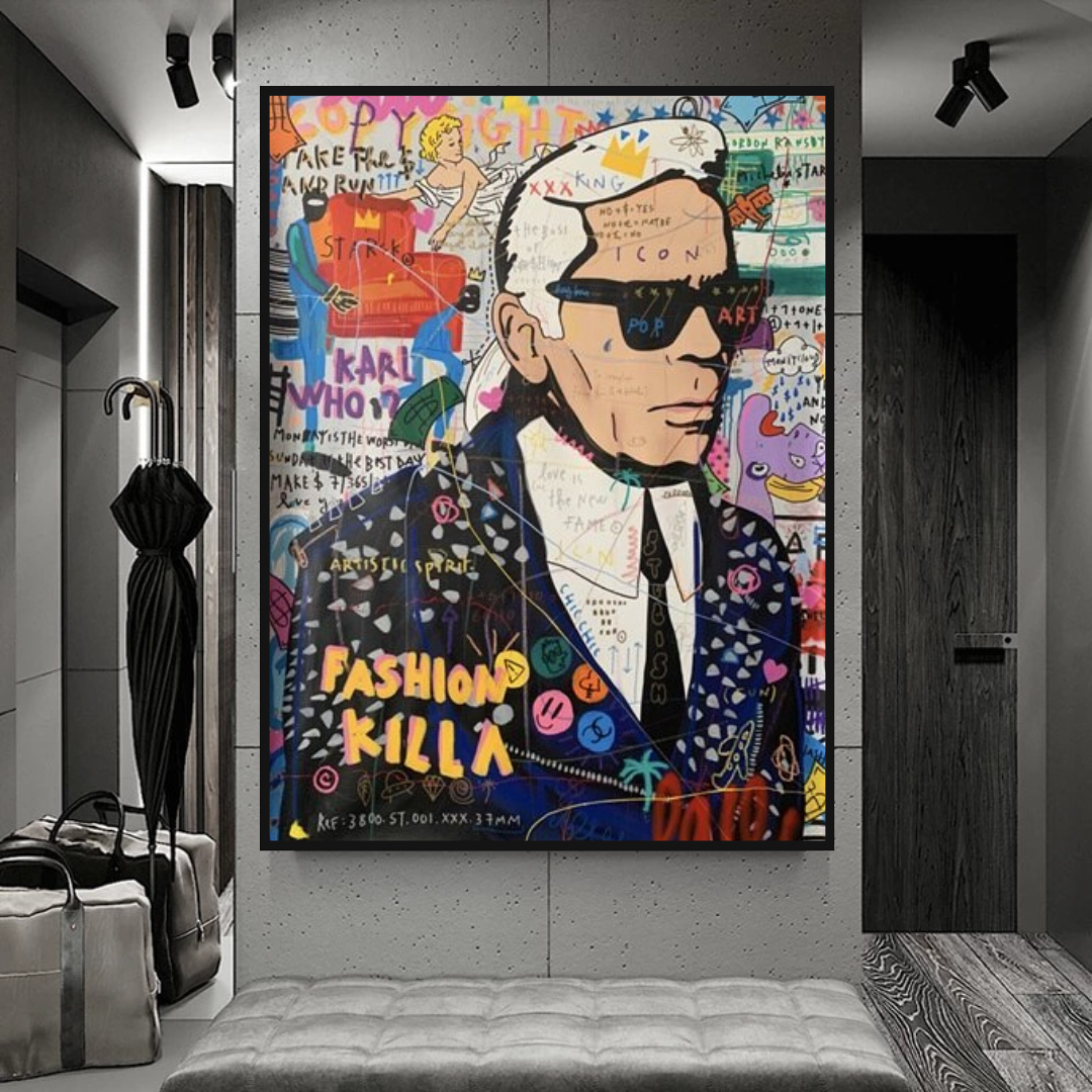 Karl Lagerfeld Poster: Authentic Art for Fashion Lovers-ChandeliersDecor