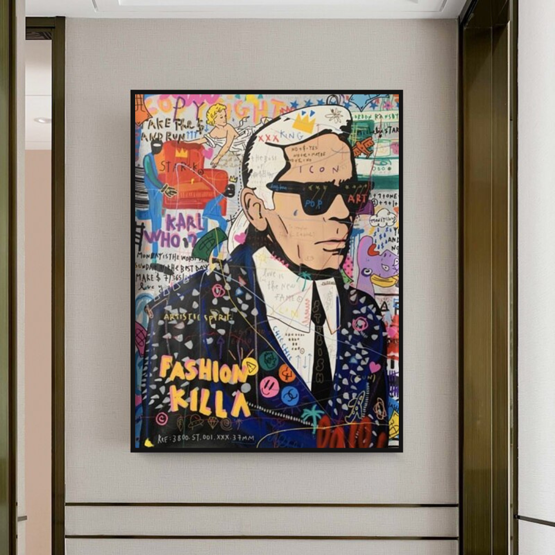 Karl Lagerfeld Poster: Authentic Art for Fashion Lovers-ChandeliersDecor