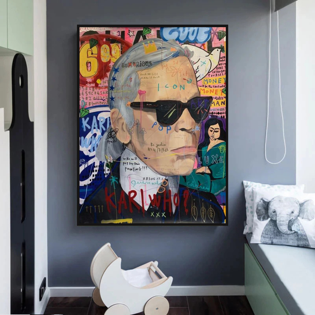 Karl Lagerfeld Poster: Exclusive Design and Style-ChandeliersDecor