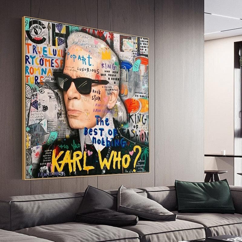 Karl Lagerfeld Poster - Master Canvas Wall Art-ChandeliersDecor