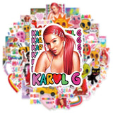 Karol G Stickers Pack - Fun and Vibrant Decor for Fans-ChandeliersDecor