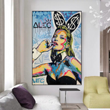 Kate Moss Art by Alec Monopoly - Limited Edition