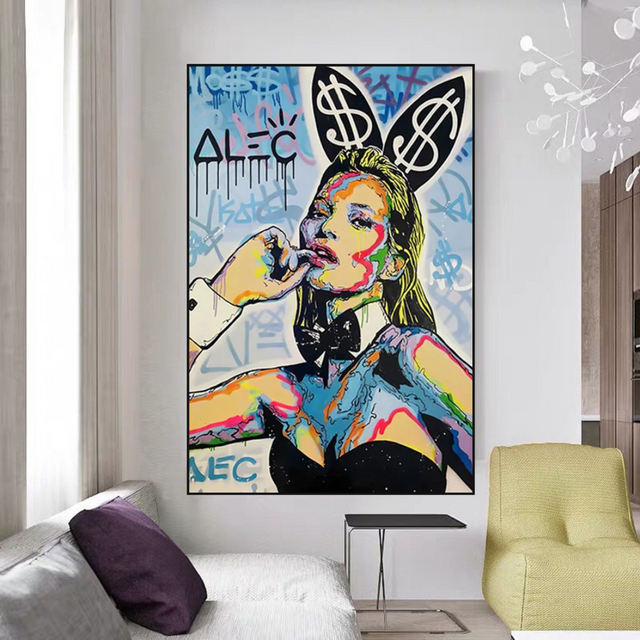 Kate Moss Art by Alec Monopoly - Limited Edition