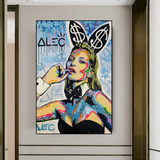 Kate Moss Art by Alec Monopoly - Limited Edition-ChandeliersDecor