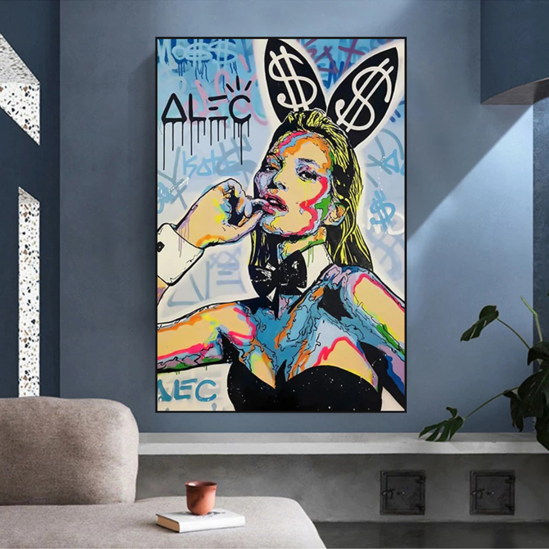 Kate Moss Art by Alec Monopoly - Limited Edition-ChandeliersDecor