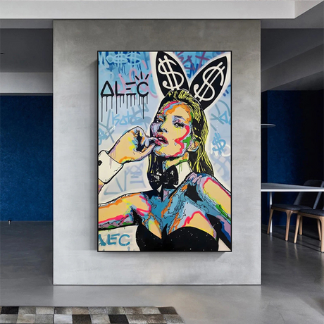 Kate Moss Art by Alec Monopoly - Limited Edition-ChandeliersDecor