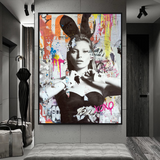 Kate Moss Bunny Art: Unique & Captivating Masterpieces-ChandeliersDecor