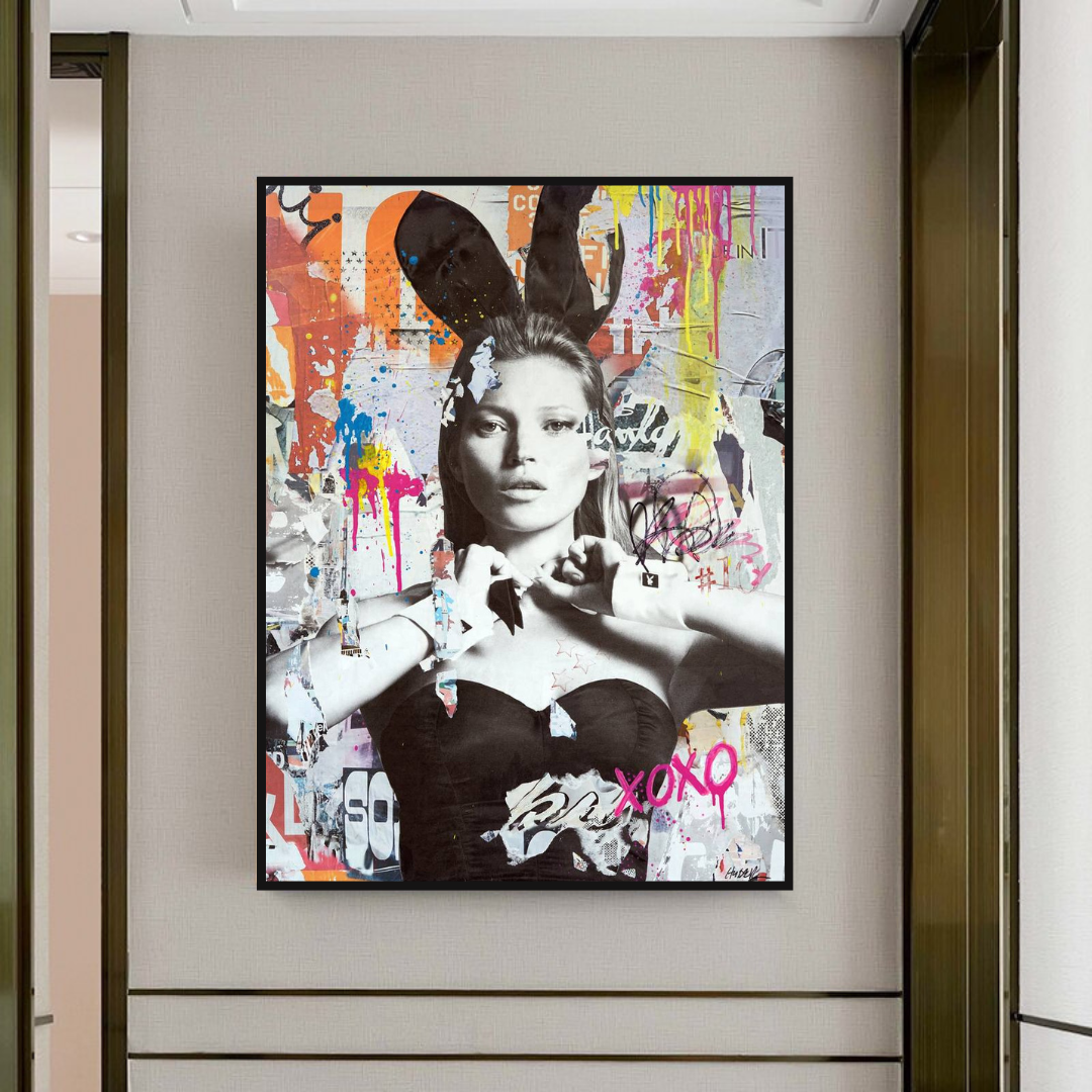 Kate Moss Bunny Art: Unique & Captivating Masterpieces-ChandeliersDecor