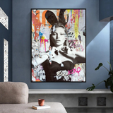 Kate Moss Bunny Art: Unique & Captivating Masterpieces-ChandeliersDecor