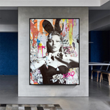 Kate Moss Bunny Art: Unique & Captivating Masterpieces-ChandeliersDecor