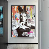 Kate Moss Bunny Art: Unique & Captivating Masterpieces-ChandeliersDecor