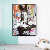 Kate Moss Bunny Art: Unique & Captivating Masterpieces-ChandeliersDecor