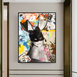 Kate Moss Bunny Poster: Iconic Artwork featuring Kate Moss-ChandeliersDecor