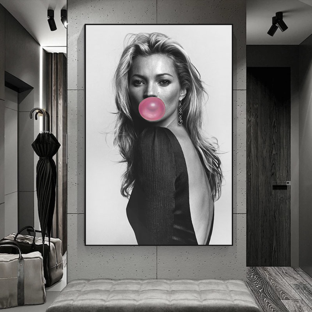 Kate Moss Chewing Gum Art: Explore Unique Masterpieces-ChandeliersDecor