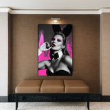 Kate Moss Pink Bunny Poster - Limited Edition Art Print-ChandeliersDecor