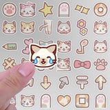 Kawaii Cat Kitty Girl Stickers Pack-ChandeliersDecor