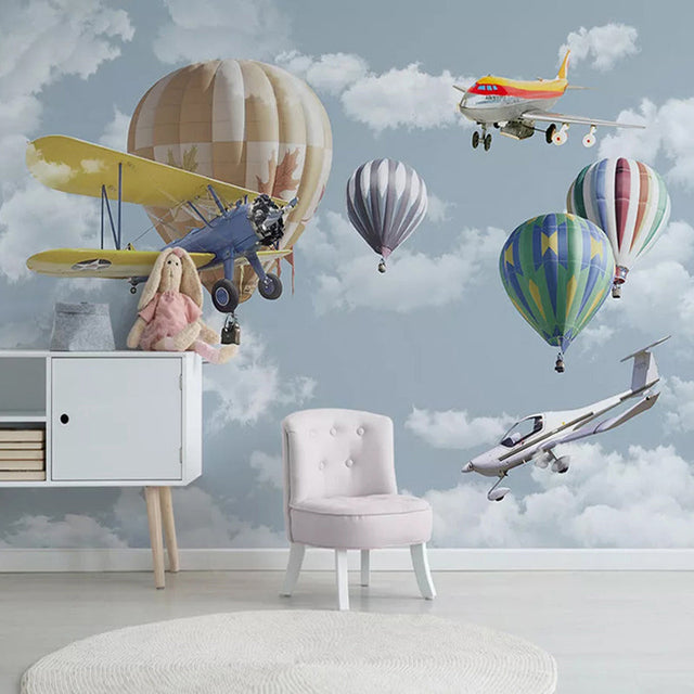 Kids Air Balloon Wallpaper - Create an Enchanting Space-ChandeliersDecor