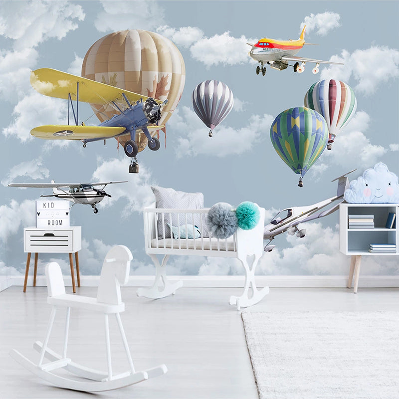 Kids Air Balloon Wallpaper - Create an Enchanting Space-ChandeliersDecor