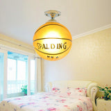 Kids Basketball Football Ceiling Light | Kids Room Decor Lights-ChandeliersDecor