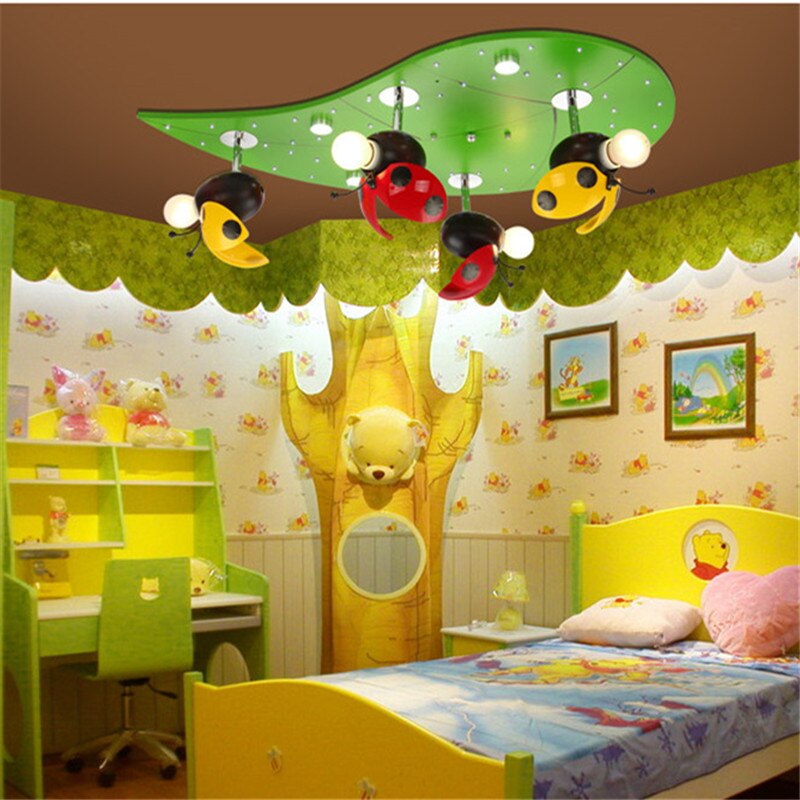 Kids Ladybug LadyBird Ceiling Light | Kids Room Decor Lights-ChandeliersDecor