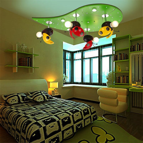 Kids Ladybug LadyBird Ceiling Light | Kids Room Decor Lights-ChandeliersDecor