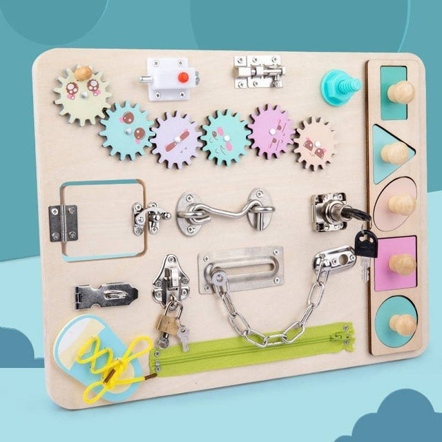 Kids Learning Toys – Busy Activity Board-ChandeliersDecor