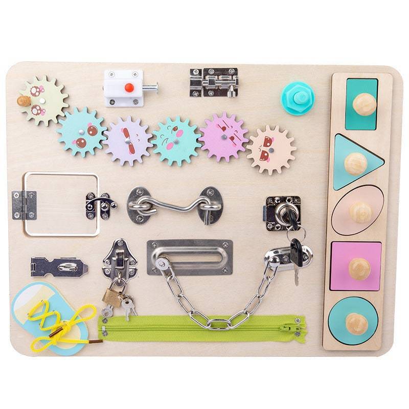 Kids Learning Toys – Busy Activity Board-ChandeliersDecor