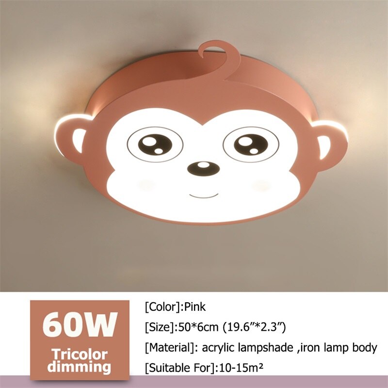 Kids Monkey Ceiling Light | Kids Room Decor Lights-ChandeliersDecor