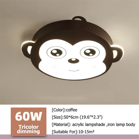 Kids Monkey Ceiling Light | Kids Room Decor Lights-ChandeliersDecor