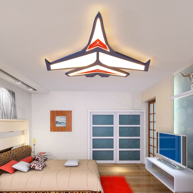 Kids Nursery Aeroplane Light - Your Little Aviator's Room-ChandeliersDecor
