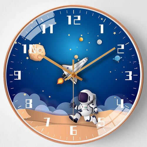 Horloge murale astronaute pour chambre d'enfant