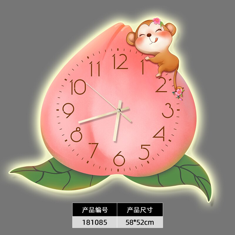 Horloge murale de dessin animé pour chambre d'enfant