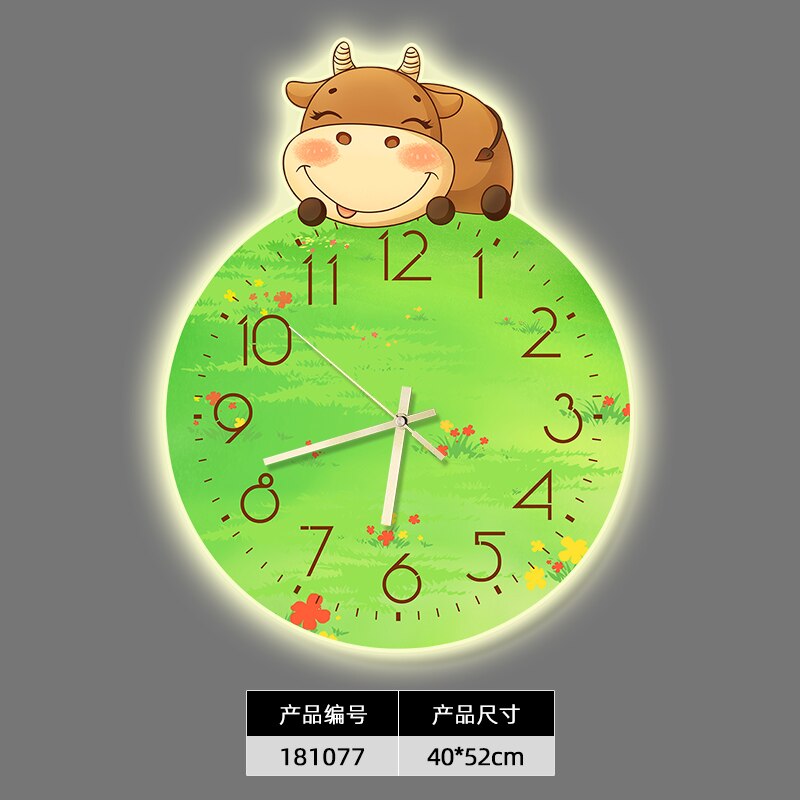 Horloge murale de dessin animé pour chambre d'enfant