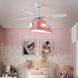 Kids Room Helicopter Ceiling Fan with Light - Art Deco Style-ChandeliersDecor