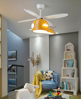 Kids Room Helicopter Ceiling Fan with Light - Art Deco Style-ChandeliersDecor