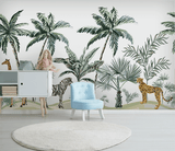 Kids Room Jungle Safari Wallpaper Murals-ChandeliersDecor.com