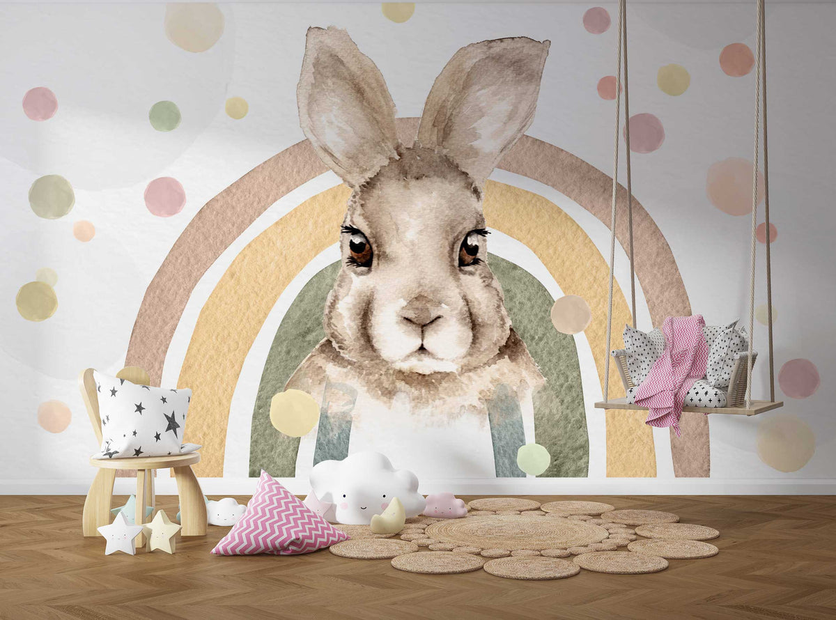 Kids Room Wallpaper Mural for Peter Rabbit-ChandeliersDecor