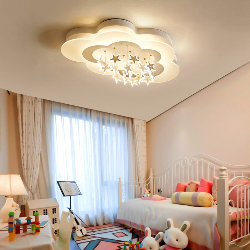Kids Stars Clouds Ceiling Light | Kids Room Decor Lights-ChandeliersDecor