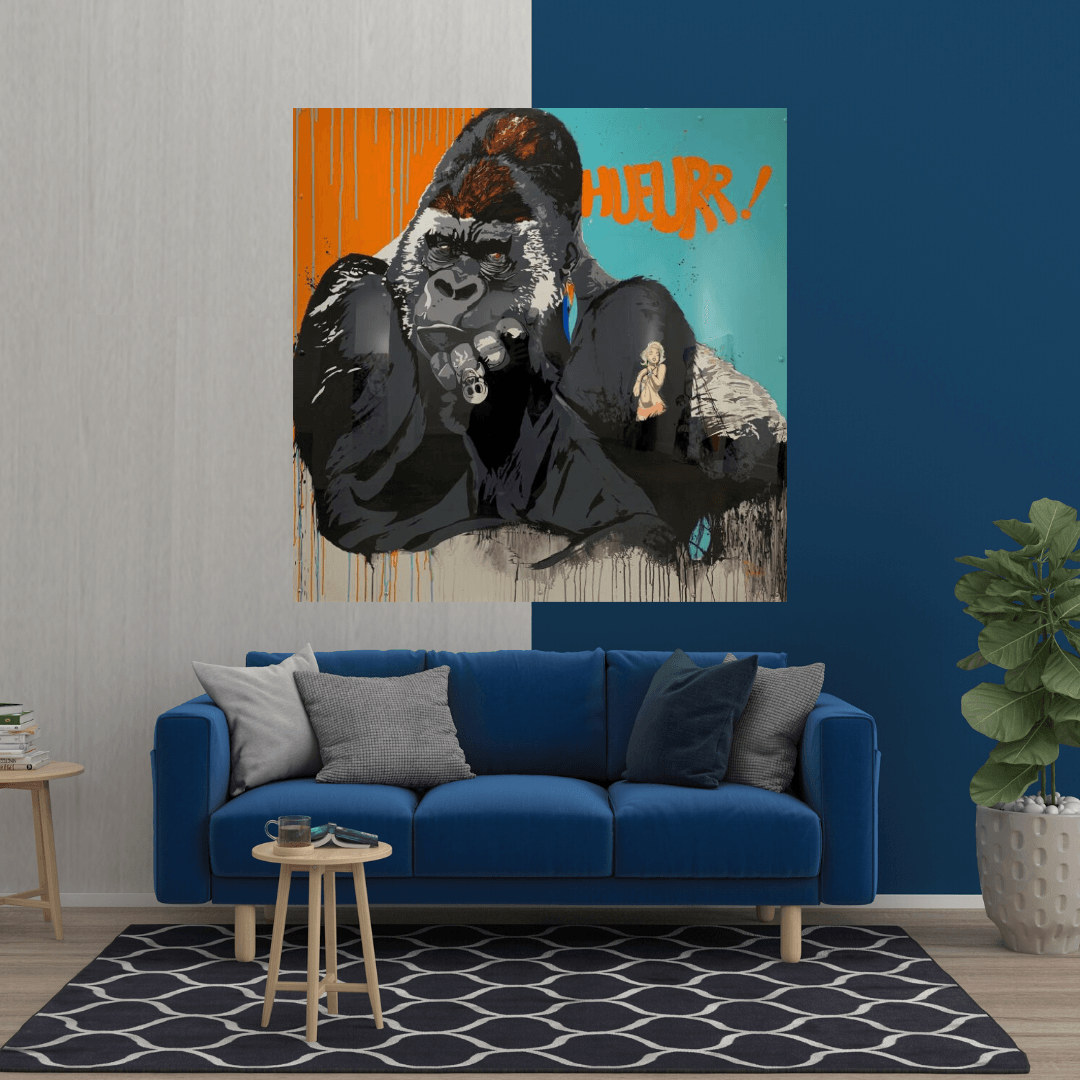 King Kong Canvas Wall Art-ChandeliersDecor