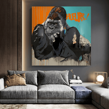 King Kong Canvas Wall Art-ChandeliersDecor