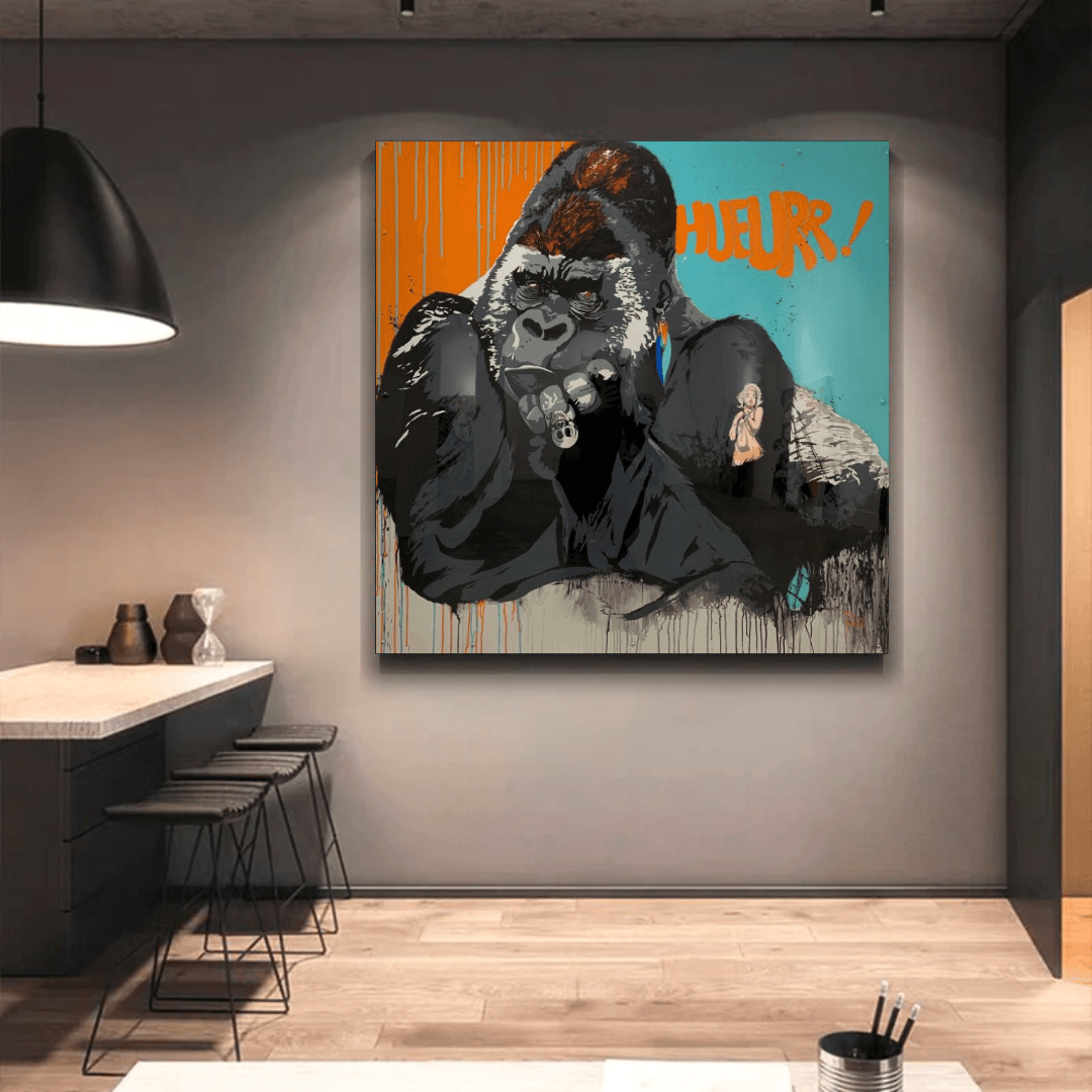 King Kong Canvas Wall Art-ChandeliersDecor