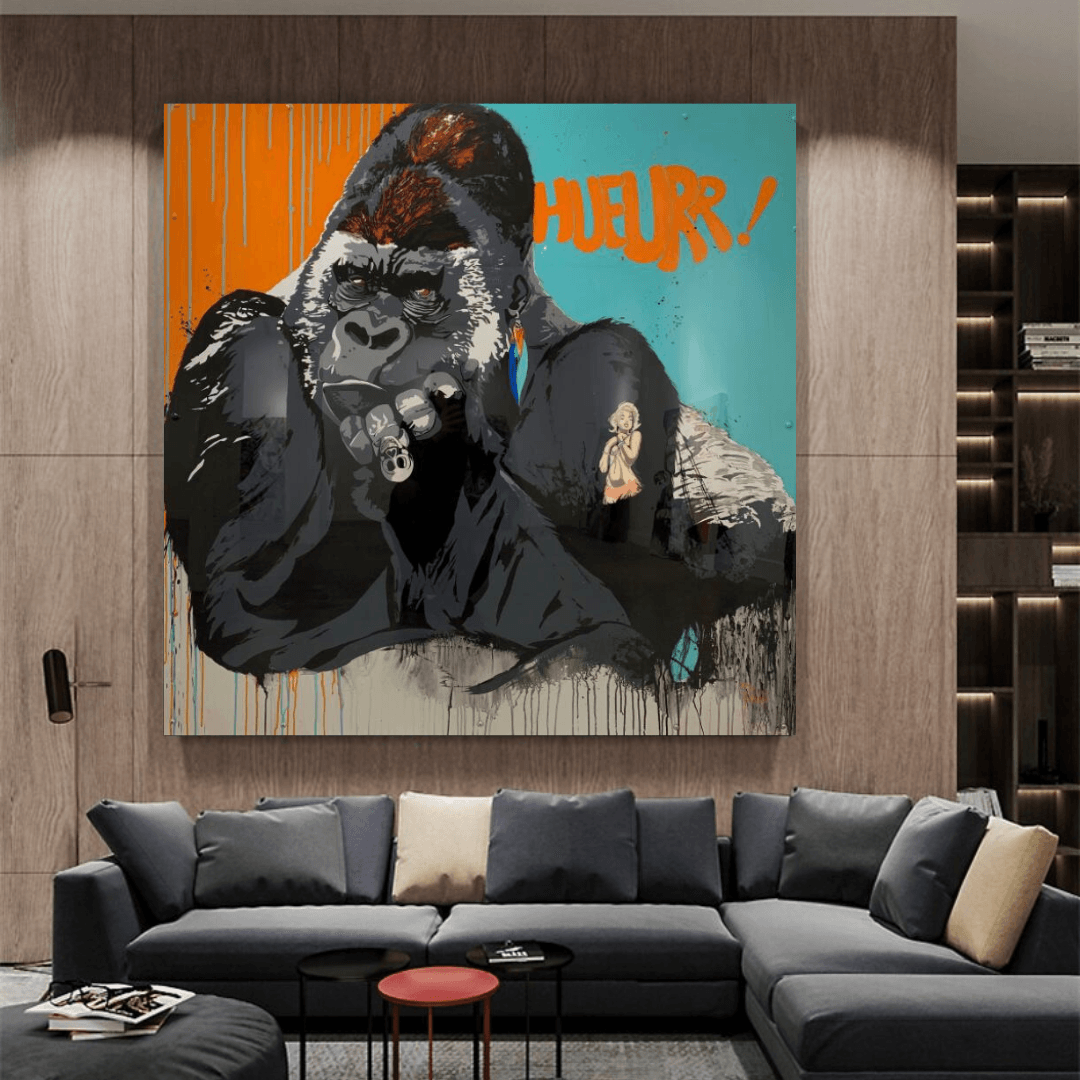 King Kong Canvas Wall Art-ChandeliersDecor