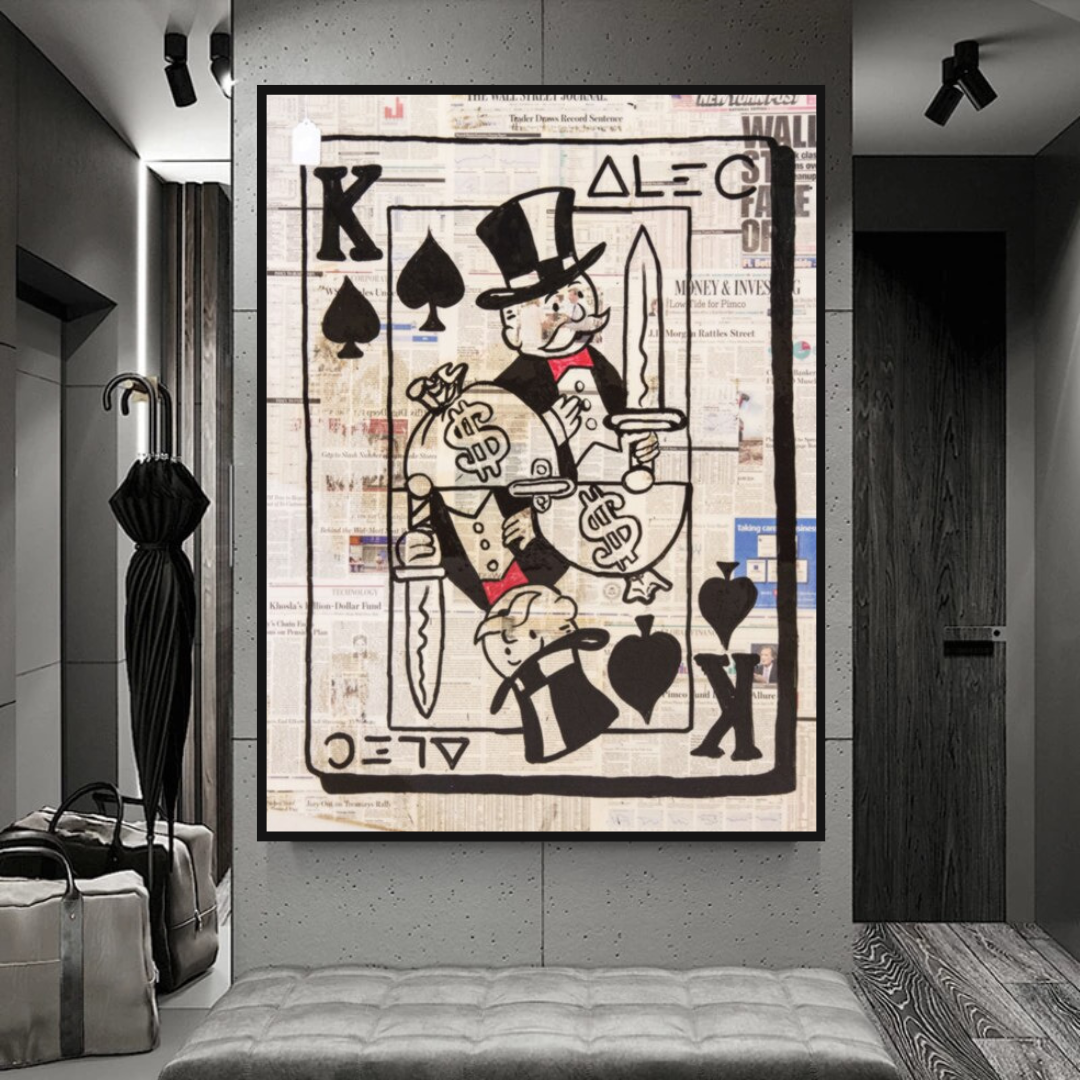 King of Spades Poker: Mr Monopoly Wall Art-ChandeliersDecor