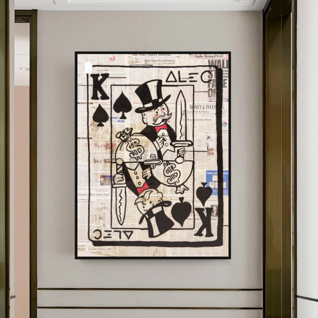 King of Spades Poker: Mr Monopoly Wall Art-ChandeliersDecor
