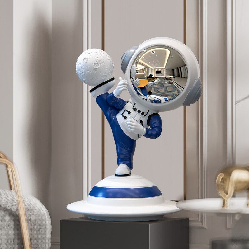 Kung Fu Astronaut Statue: Unique & Exquisite Collectible-ChandeliersDecor