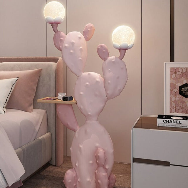 Large Cactus Floor Lamp Statue-ChandeliersDecor