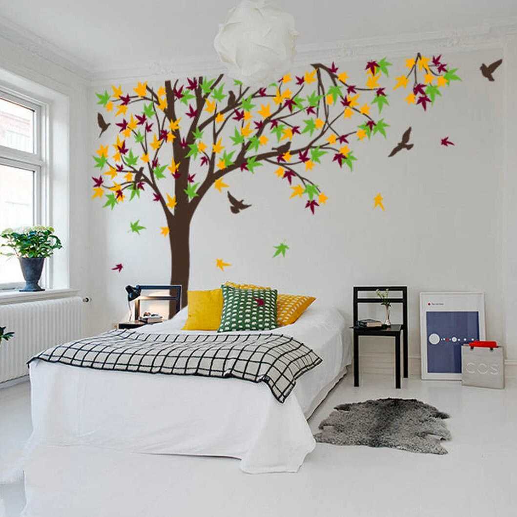 Large Maple Tree Wall Stickers | Autumn Tree Removable Wall Decals