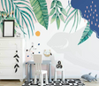 Leaf Art Wallpaper Murals: Stunning Nature-inspired Designs-ChandeliersDecor