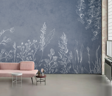 Leaf Feathers Wallpaper Murals-ChandeliersDecor