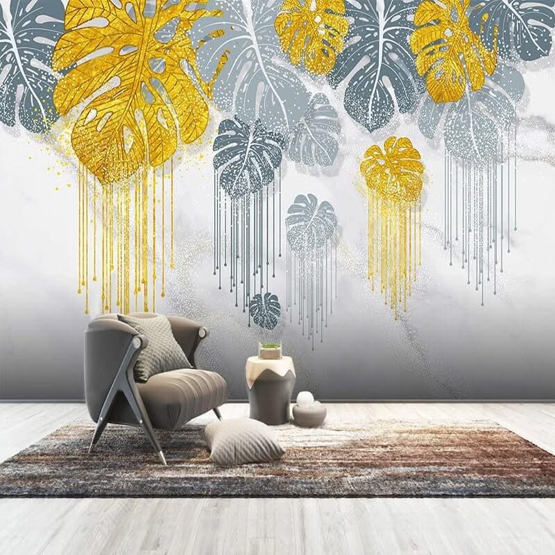 Leaf Wallpaper - Shop Dripping's Stunning Designs-ChandeliersDecor.com